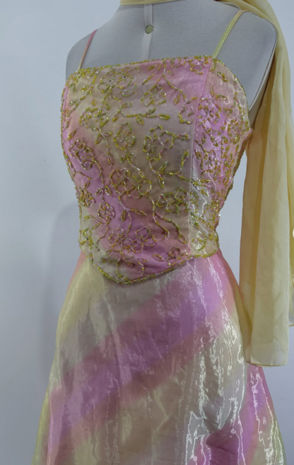 Cute Yellow Short Prom Dress Sheath Chiffon Birthday Party Dress DP08264