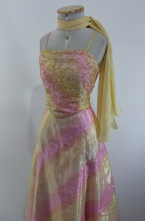 Cute Yellow Short Prom Dress Sheath Chiffon Birthday Party Dress DP08264