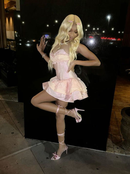 Sexy Ball Gown Sweetheart Satin Short Summer Birthday Dress Hoco Dress Birthday Outfit 18th Birthday Mini Party Dresses DP1061