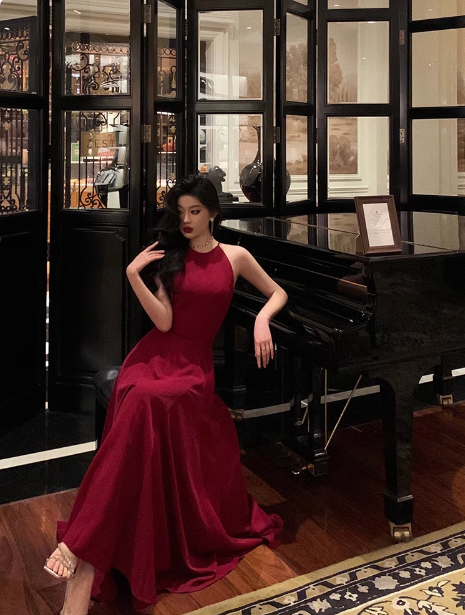 Elegant A Line Red Sleeveless 23rd Birthday Dress Party Gown Birthday Outfits Birthday Dress Ideas For Women DP1420