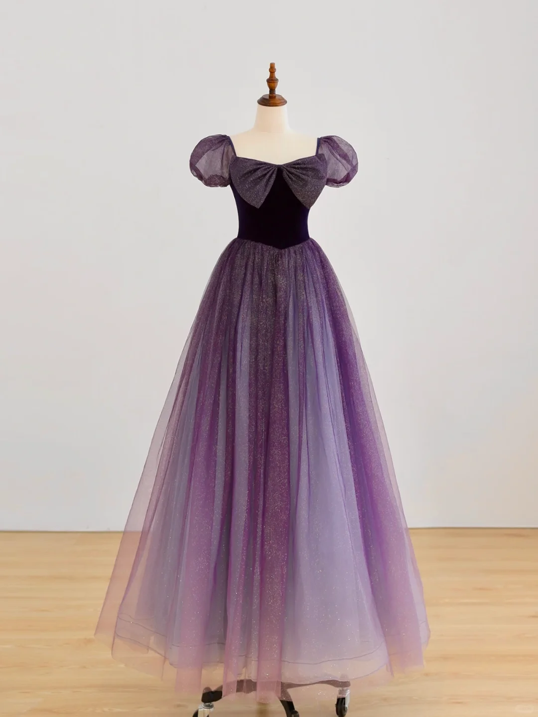 Elegant Glamour Ball Gown Strapless Short Sleeves Tulle Prom Dress Party Dress Evening Dresses DP1502