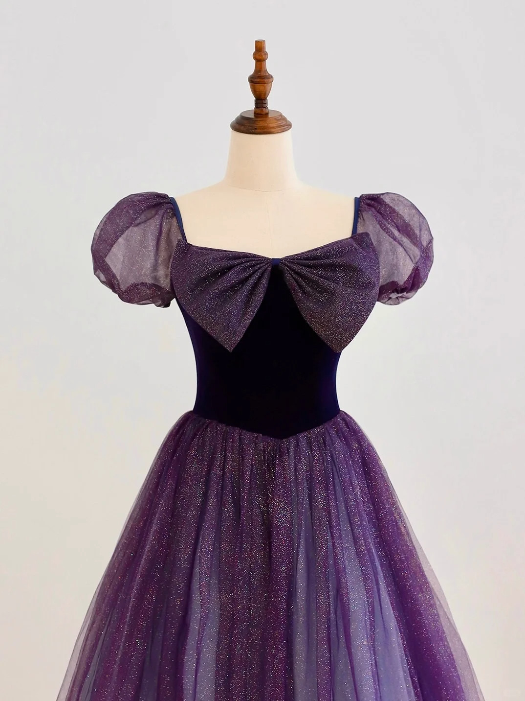 Elegant Glamour Ball Gown Strapless Short Sleeves Tulle Prom Dress Party Dress Evening Dresses DP1502