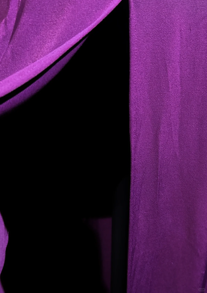 Elegant Glamour A Line Scoop Grape Chiffon Long Prom Dress Party Dress Evening Dresses DP1689