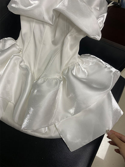 Cute A line White Short Homecoming Dress Summer Hoco Dresses Cocktail Dress For Senior Teens DP1765