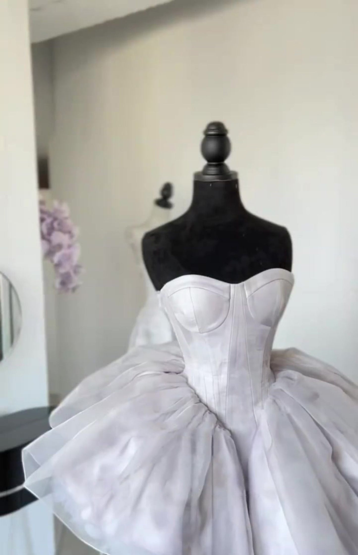 Jolie robe de bal courte en tulle lilas, robe de soirée d'été Hoco, robe de cocktail pour adolescentes DP1791