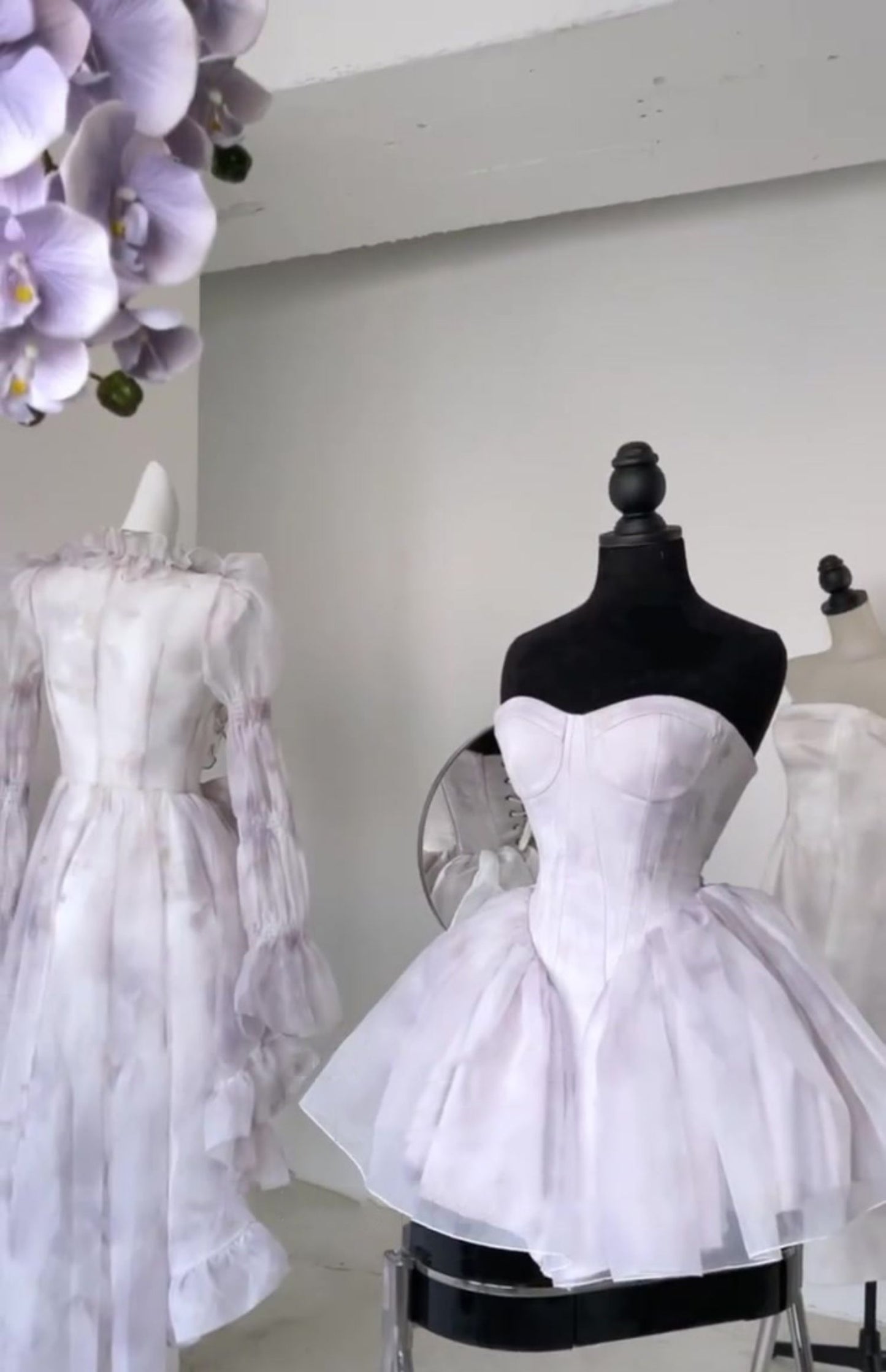 Jolie robe de bal courte en tulle lilas, robe de soirée d'été Hoco, robe de cocktail pour adolescentes DP1791