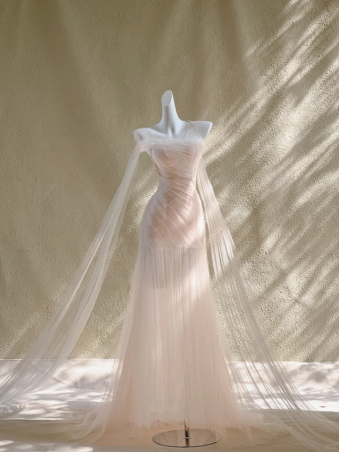 Simple Wedding Dress Mermaid Strapless Tulle Long Summer Wedding Dresses Bridal Gowns DP1868