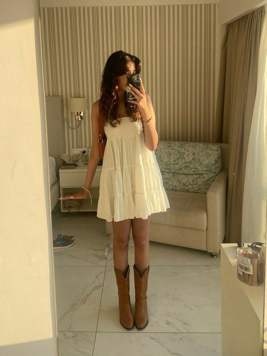 Cute A line Spaghetti Straps Summer Chiffon Homecoming Dress Hoco Dress Mini 20th Birthday Outfit Cocktail Dresses DP1940