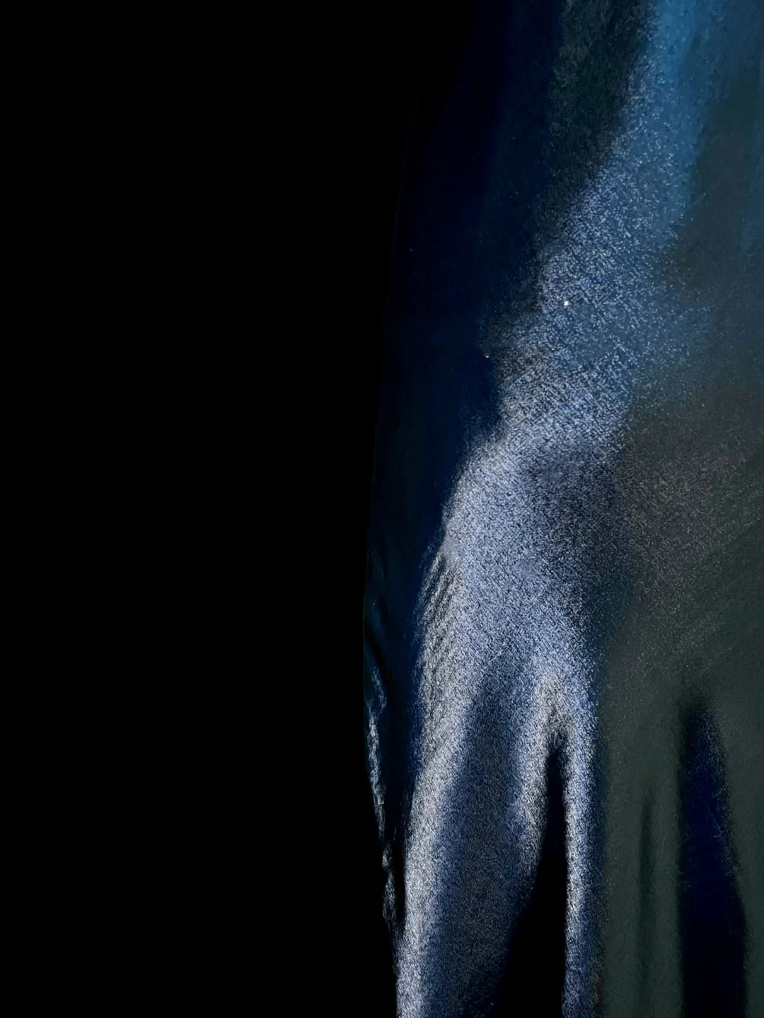 Robe de soirée longue bleu marine à bretelles spaghetti style sirène vintage DP2028