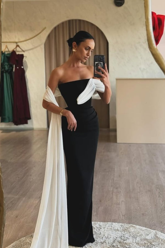 Hübsches Etuikleid mit trägerlosem Abschlussballkleid, Abendkleid, formelles Sommerkleid für Hochzeitsgäste, Outfits für Hochzeitsgäste, DP2241