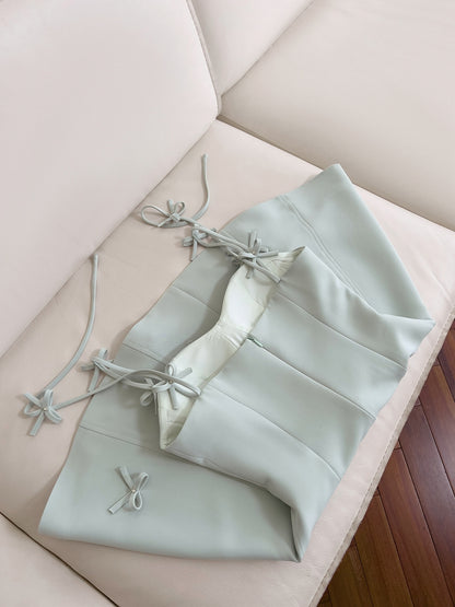Robe de soirée courte en satin vert sauge à bretelles spaghetti, coupe trapèze, sexy, tenue d'été Hoco, robe de cocktail, tenue d'anniversaire, DP2286