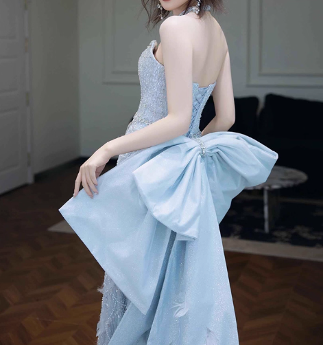 Robe de bal courte à bretelles spaghetti, gris argenté, robe de soirée courte, robe de bal Hoco DH2684
