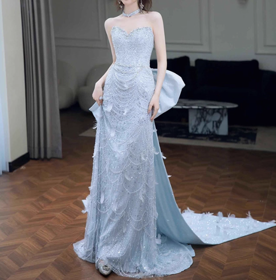 Robe de bal courte à bretelles spaghetti, gris argenté, robe de soirée courte, robe de bal Hoco DH2684