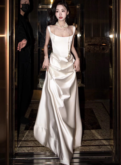 Robe de bal courte à bretelles spaghetti, gris argenté, robe de soirée courte, robe de bal Hoco DH2684