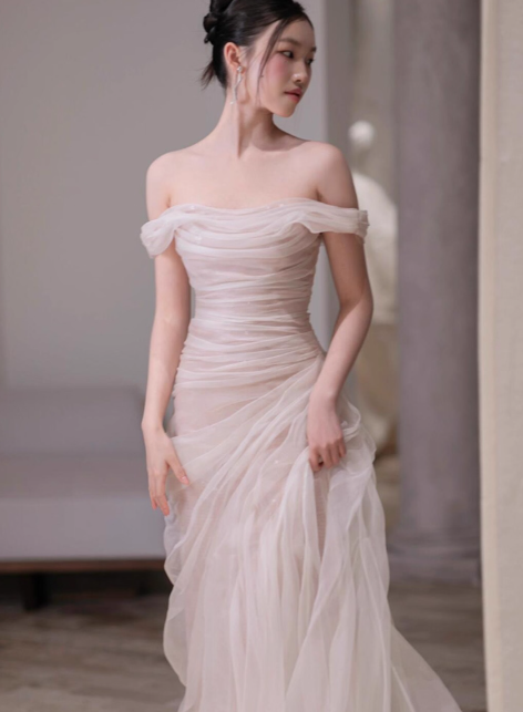 Robe de bal courte à bretelles spaghetti, gris argenté, robe de soirée courte, robe de bal Hoco DH2684