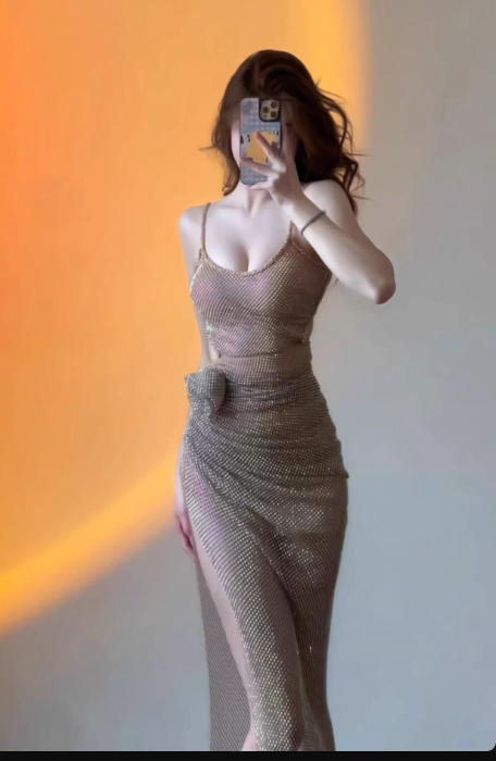 Robe de bal courte à bretelles spaghetti, gris argenté, robe de soirée courte, robe de bal Hoco DH2684