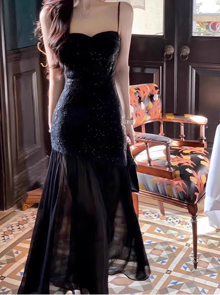 Robe de bal courte à bretelles spaghetti, gris argenté, robe de soirée courte, robe de bal Hoco DH2684