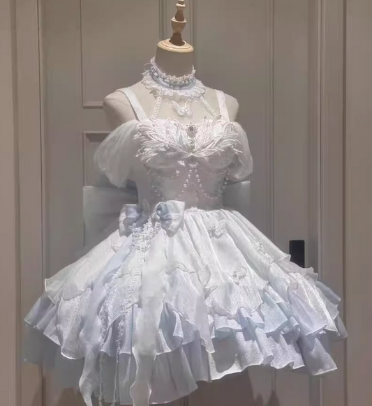 Robe de bal courte à bretelles spaghetti, gris argenté, robe de soirée courte, robe de bal Hoco DH2684