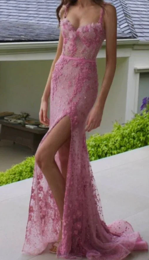 Sexy Pink Long Prom Dresses Party Evening Gowns Prom Dresses Long Formal Dress DP284