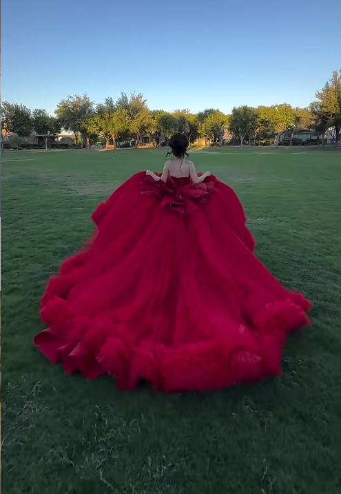 Elegant Ball Gown Sweetheart Neck Burgundy Tulle Beaded Applique Long Quinceanera Dress Formal Gowns Vestido De 15 Anos Sweet 16 Dress DP2841
