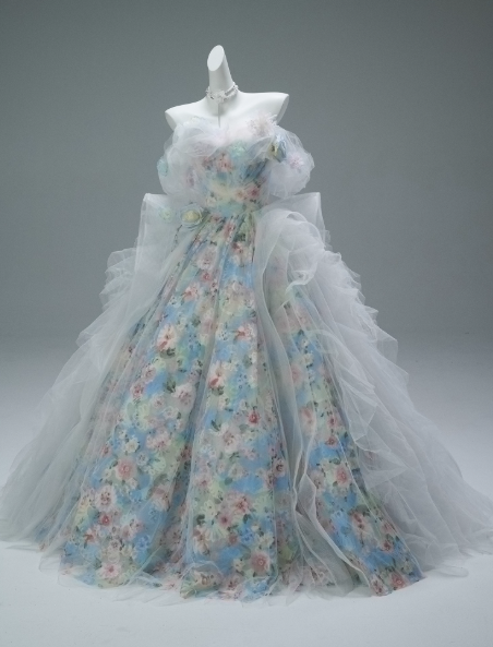 Elegant Ball Gown Off-the-shoulder Light Grey Tulle Beaded Print Long Quinceanera Dress Formal Gowns Vestido De 15 Anos Sweet 16 Dress DP2843