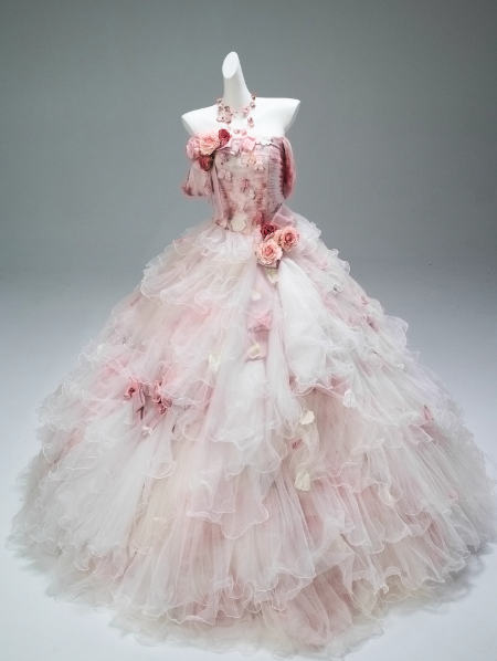 Stunning Off-the-Shoulder Ball Gown Tiered Tulle Flower Long Quinceanera Dress Pink Formal Gowns Vestido De 15 Anos Sweet 16 Dress DP2848