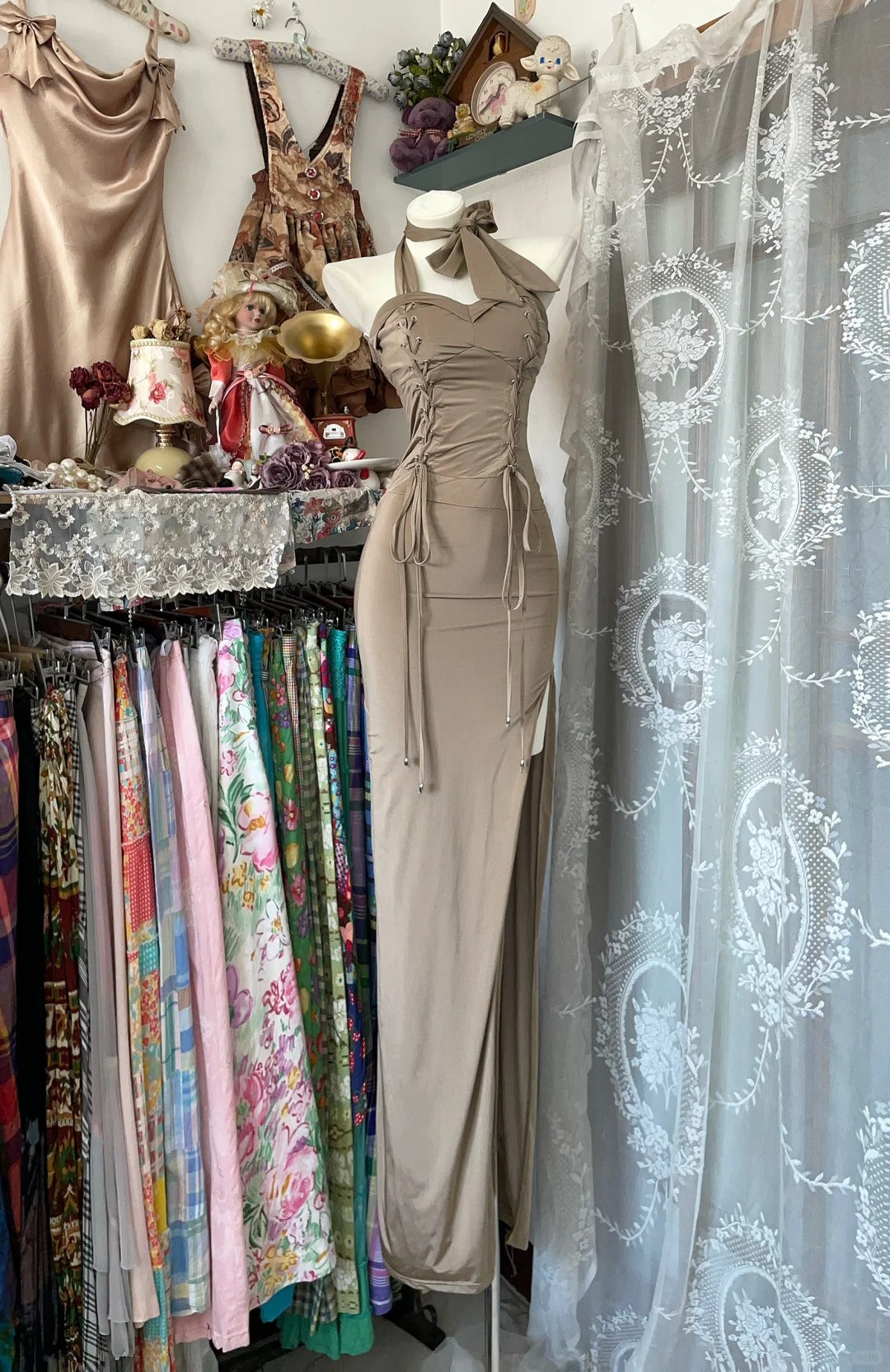 Robe de bal courte à bretelles spaghetti, gris argenté, robe de soirée courte, robe de bal Hoco DH2684