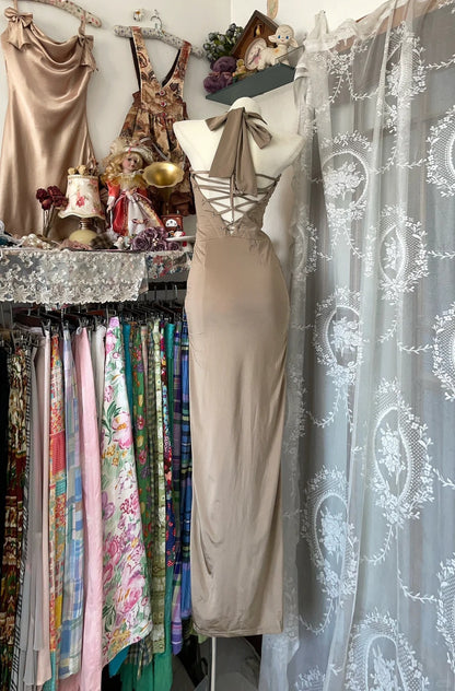 Robe de bal courte à bretelles spaghetti, gris argenté, robe de soirée courte, robe de bal Hoco DH2684