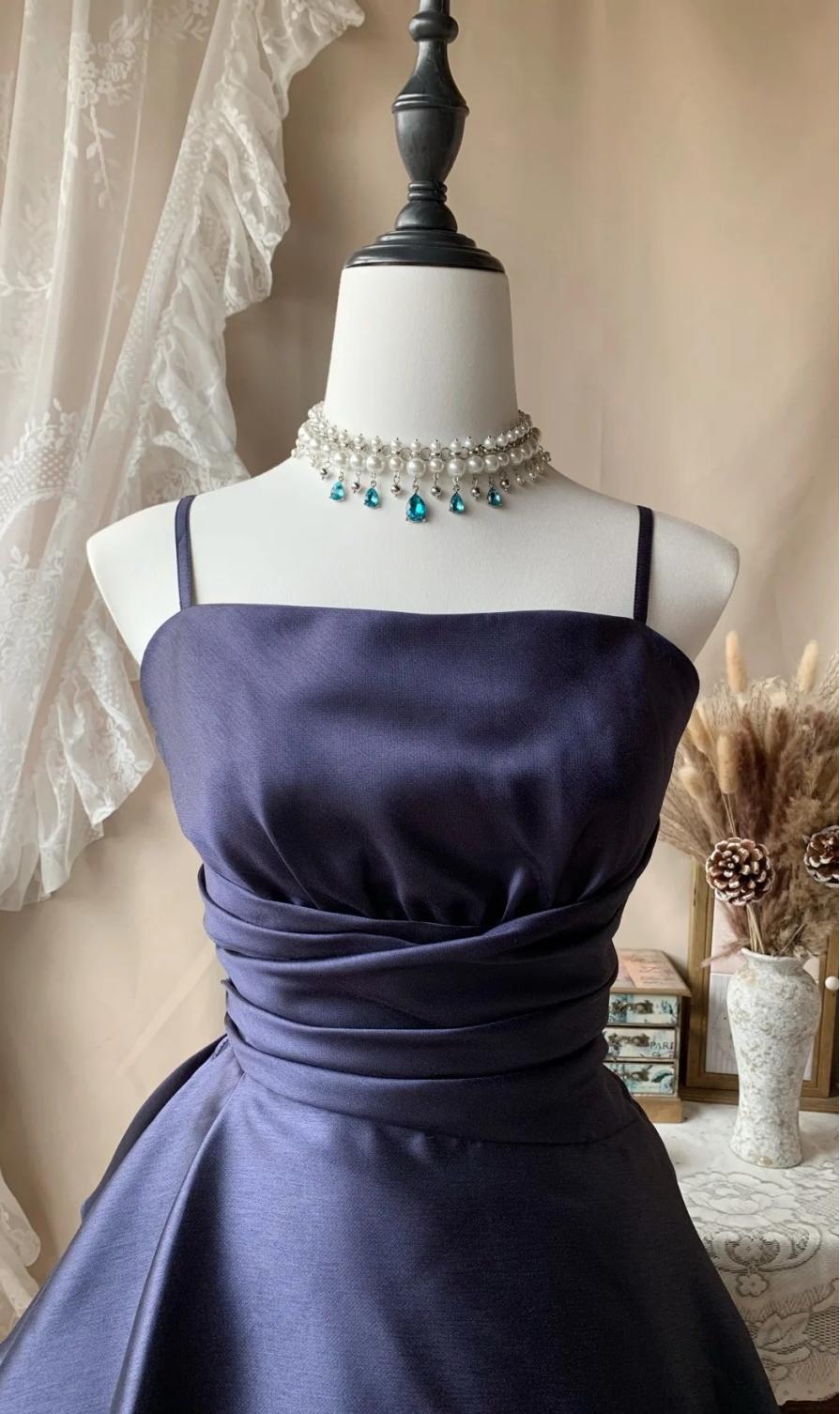Robe de bal courte à bretelles spaghetti, gris argenté, robe de soirée courte, robe de bal Hoco DH2684