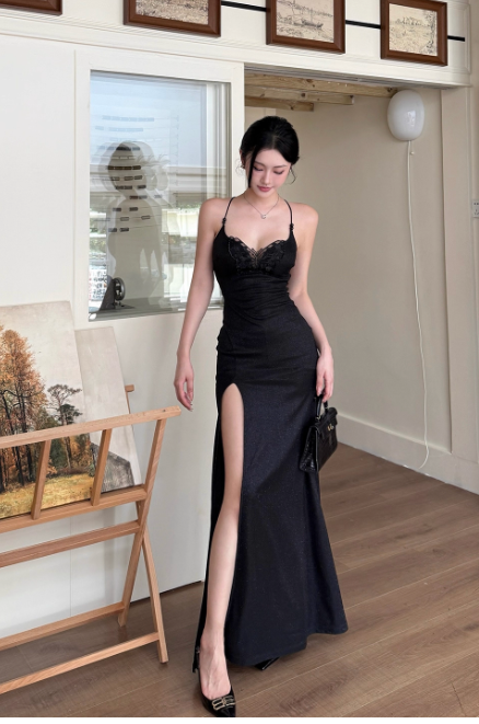 Robe de bal courte à bretelles spaghetti, gris argenté, robe de soirée courte, robe de bal Hoco DH2684