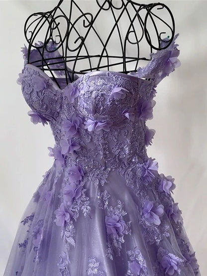 Sexy A-Line Prom Dresses Elegant Dress Formal Sweep/Brush Train Sleeveless Sweetheart Tulle with Pleats Sequin Appliques DP305