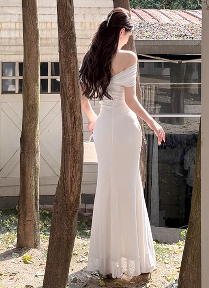Robe de bal courte à bretelles spaghetti, gris argenté, robe de soirée courte, robe de bal Hoco DH2684
