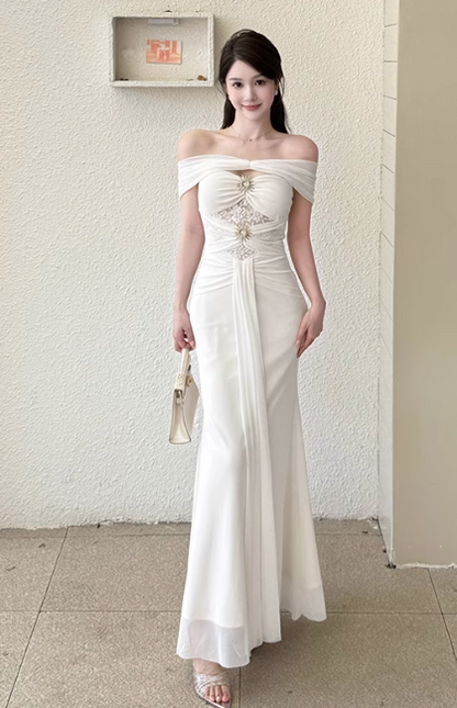 Robe de bal courte à bretelles spaghetti, gris argenté, robe de soirée courte, robe de bal Hoco DH2684