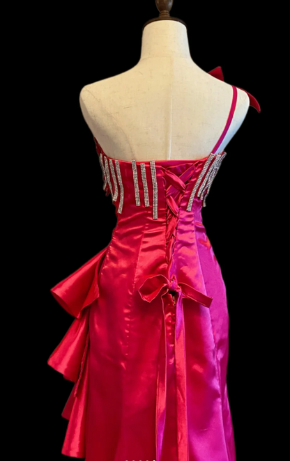 Robe de bal courte à bretelles spaghetti, gris argenté, robe de soirée courte, robe de bal Hoco DH2684