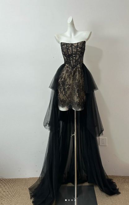 Robe de bal courte à bretelles spaghetti, gris argenté, robe de soirée courte, robe de bal Hoco DH2684