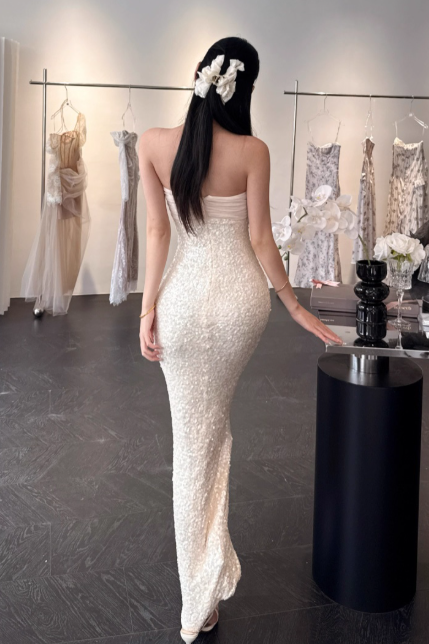 Robe de bal courte à bretelles spaghetti, gris argenté, robe de soirée courte, robe de bal Hoco DH2684