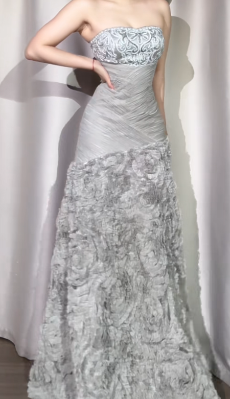 Süßes Ballkleid Spaghettiträger Silbergrau Mini Kurzes Formales Homecoming-Kleid Party Kurzes Ballkleid Hoco Kleider DH2684