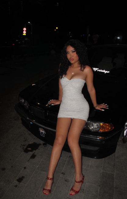 Sexy Bodycon Short Prom Dresses Strapless Party Dresses White Birthday Dresses DP4617