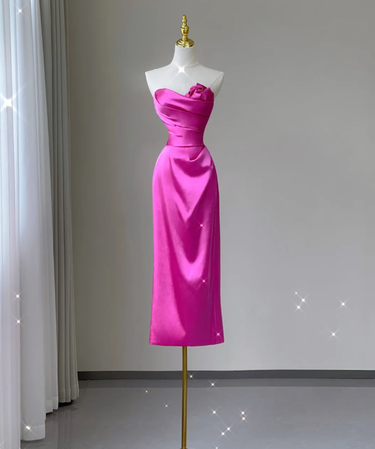 Pretty A line Sweetheart Satin Sleeveless Prom Dresses Evening Dresses DP471