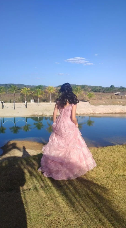Lace Tiered Long Prom Dress Evening Gown Charming Wholesale Formal Dress DP501