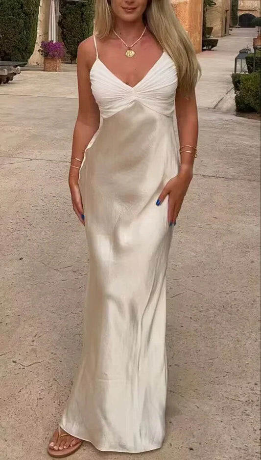 Classy Mermaid Spaghetti Straps Long Prom Dress Graduation Dresses DP513