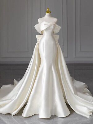 Luxury Sparkle Wedding Dresses Crystal with Detachable Back Train Wedding Dress DP613