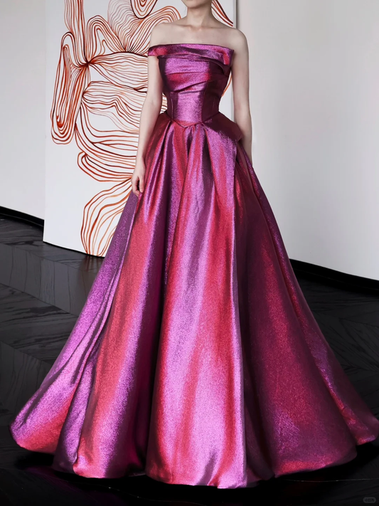 Gorgeous Ball Gown Strapless Sequin Long Prom Dresses Graduation Dresses DP661