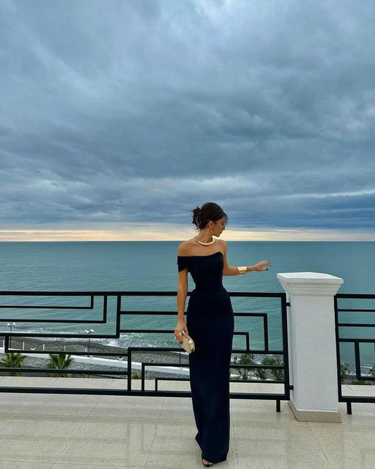 Tenue élégante pour invité de mariage, fourreau, asymétrique, robe de soirée formelle, robes d'invité de mariage d'été, robes de remise de diplôme DP763