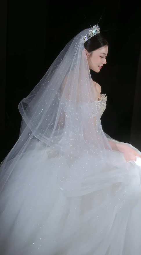 Robe de mariée simple sans bretelles, robe de mariage trapèze en tulle, robe de mariée blanche DP08057