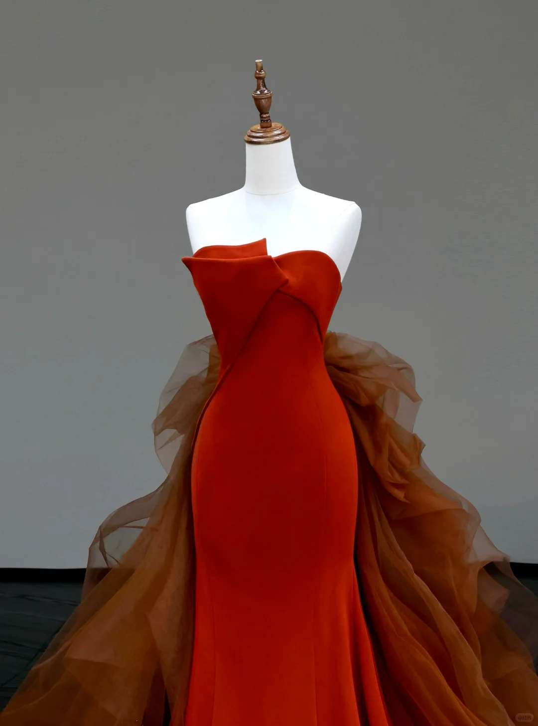 Gorgeous Mermaid Strapless Red Long Prom Dress Party Dress Graduation Dresses DP834