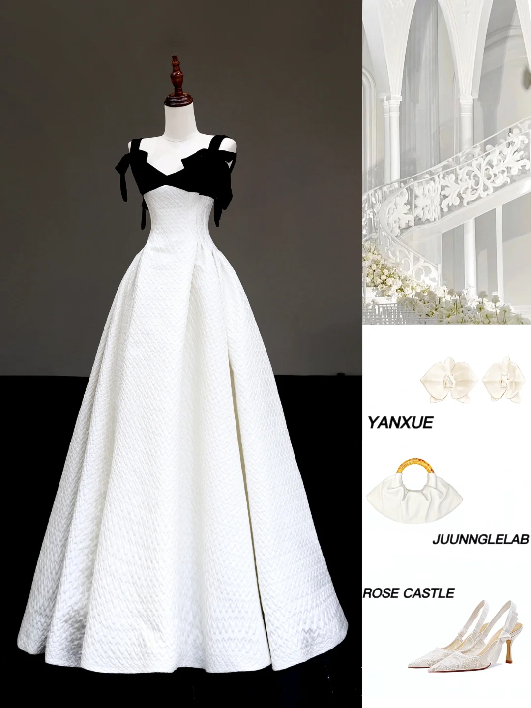 Gorgeous A line Spaghetti Straps White Long Prom Dress Party Dress Graduation Dresses DP864