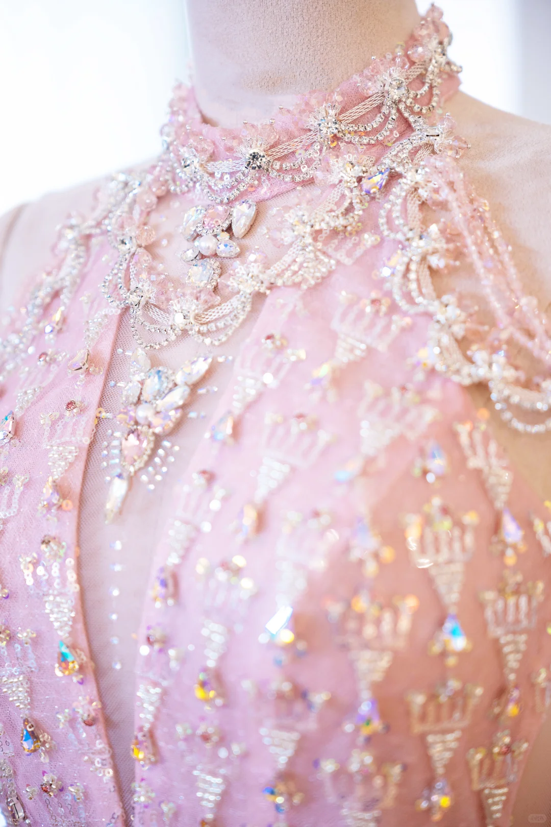 Elegant Glamour Ball Gown Pink Sequin Evening Gowns Party Dress Classy Gowns Evening Dresses DP904