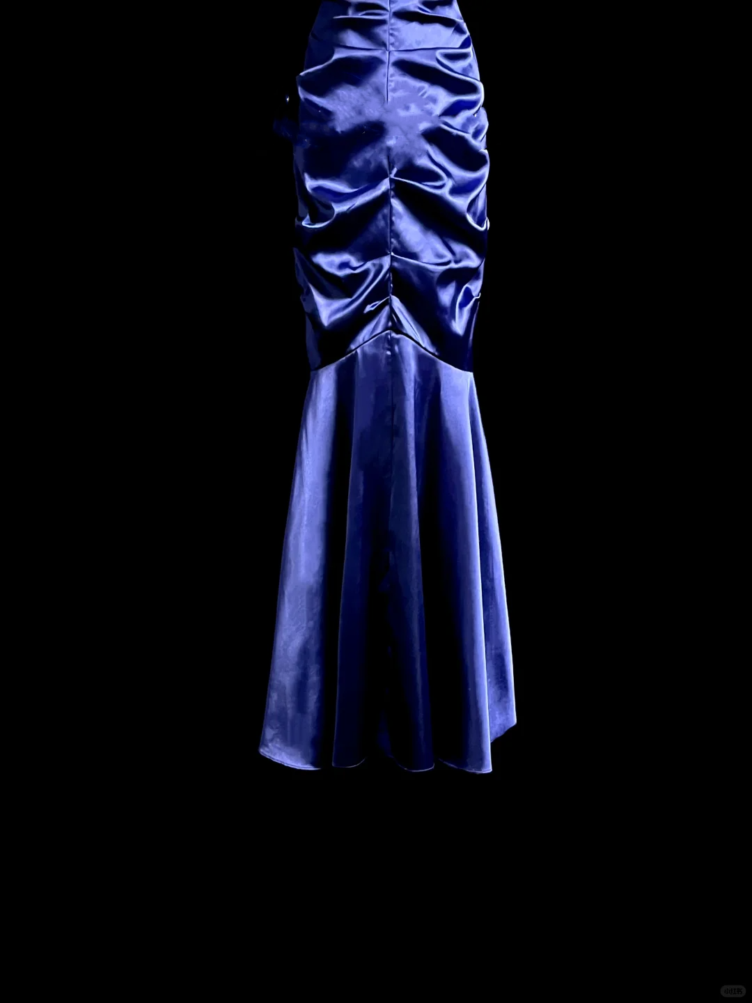 Robe de soirée élégante et glamour, style sirène, dos nu, en satin bleu royal, longue, DP911