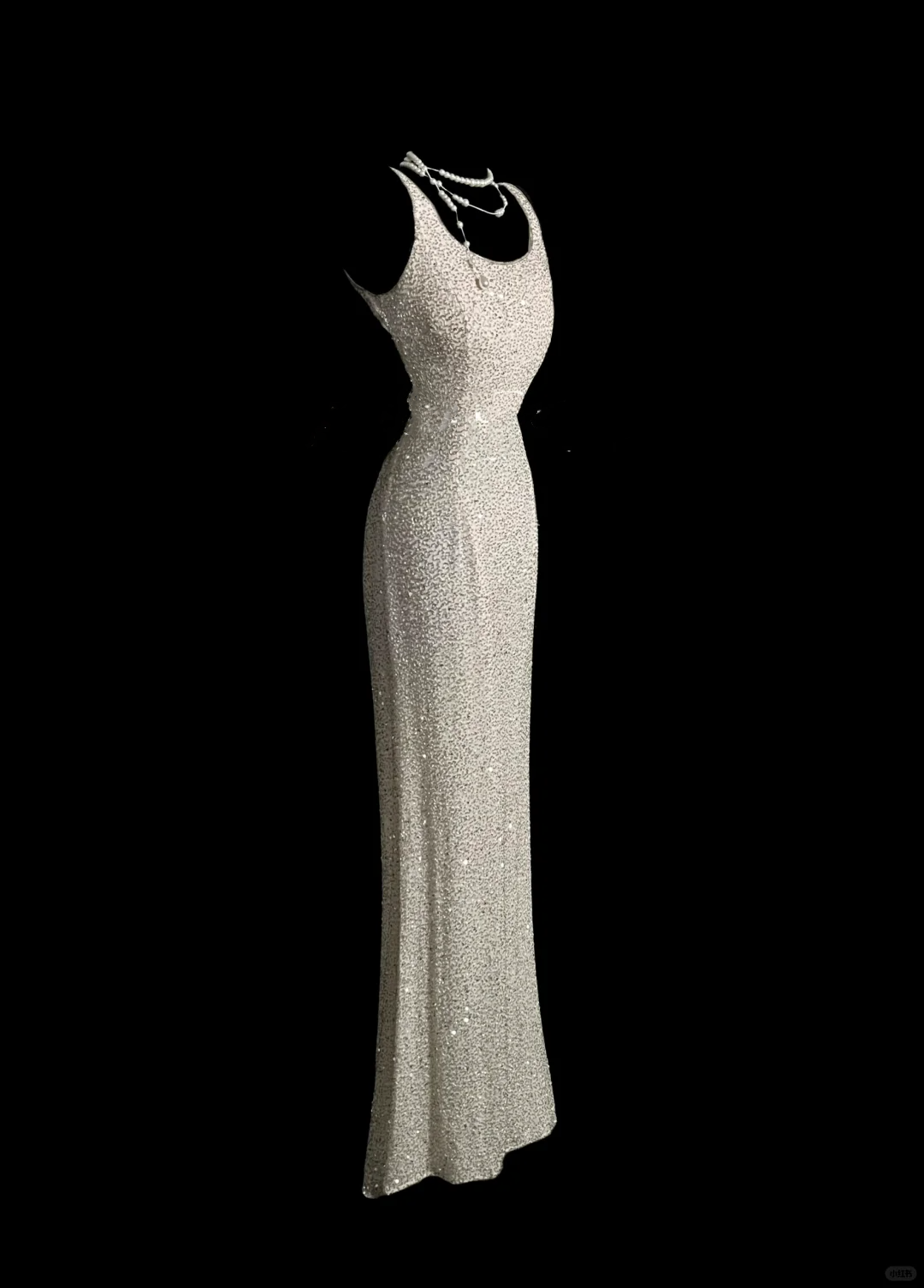 Elegant Glamour Mermaid Square White Sequin Long Prom Dresses Party Dress Evening Dress DP913